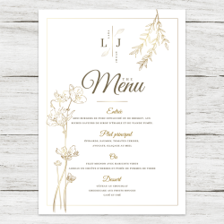 Menu de table A5